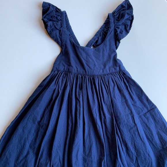 Lacey Lane | Navy Fairy Flutter Sleeve Dress | 4 - Picture 8 of 14